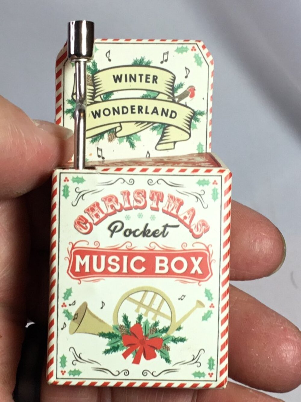Christmas Pocket Music Box Winter Wonderland